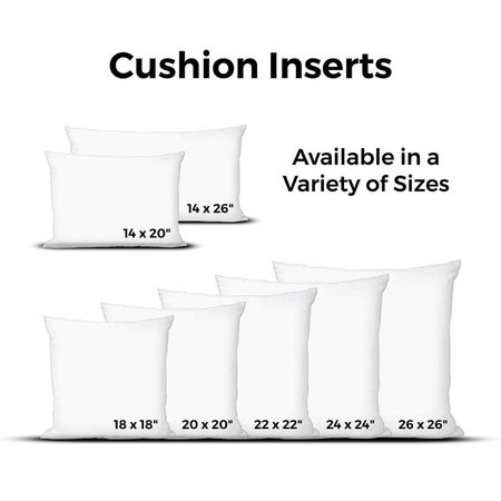 WESTEX Westex 601420 14 x 20 in. Feather Filled Cushion Insert; White 601420